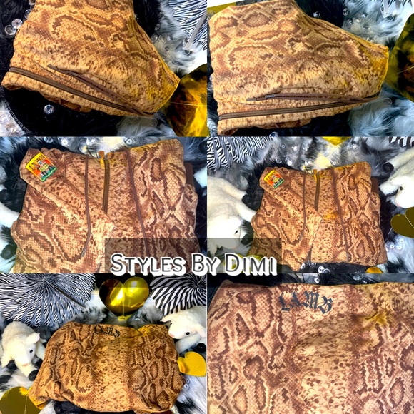 L.A.M.B Snakeskin Pattern Sweater/Hoodie - Picture 2 of 6